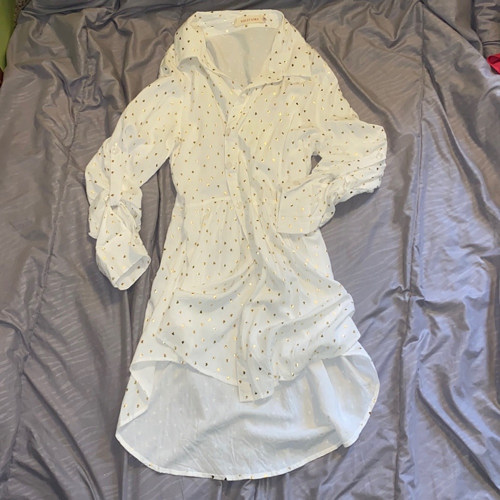 Women’s blouse M beige gold
